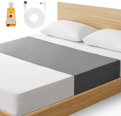 GROUNDING MAT - 90% Organic Cotton 10% Silver fiber - Fits all mattresses, outlet tester included